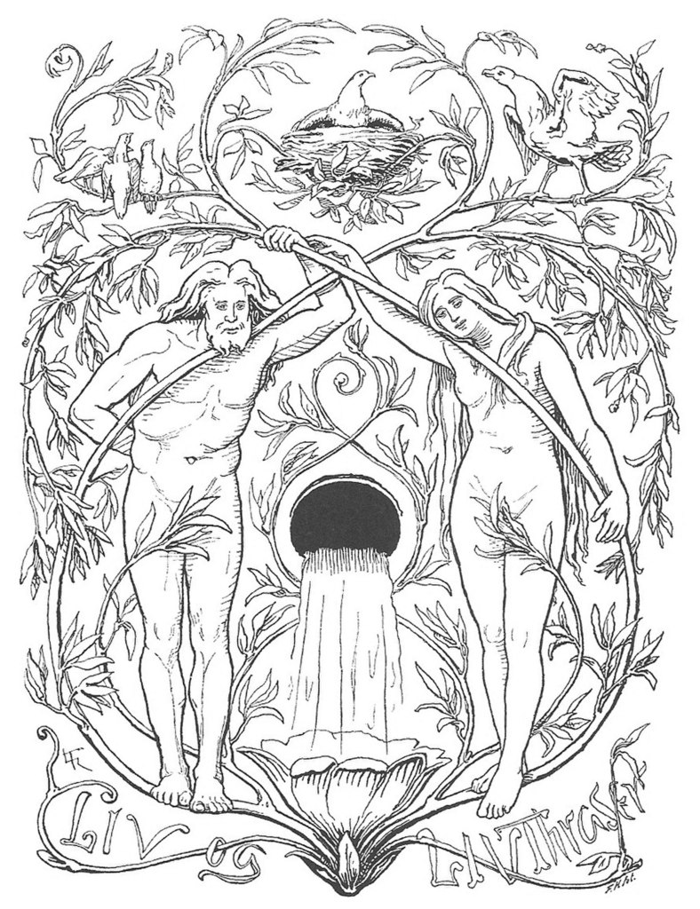 Image Líf_and_Lífthrasir_by_Lorenz_Frølich